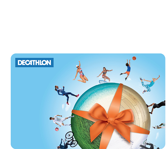 200 Carduri cadou Decathlon 300 LEI
